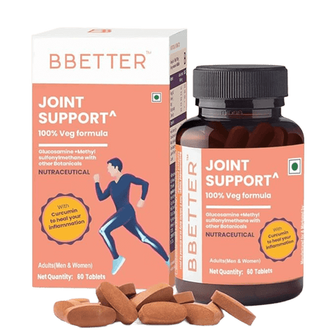 BBETTER Joint Support  -  With Veg Glucosamine & MSM for Joint Pain & Inflammation Relief