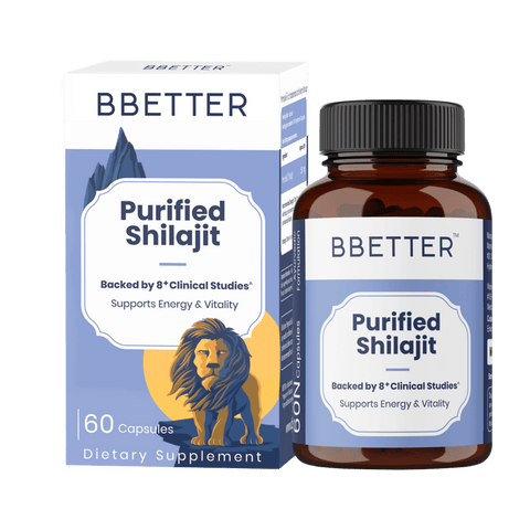 BBETTER Purified Shilajit - With Clinically Proven PrimaVie Shilajit to Support Energy & Vitality