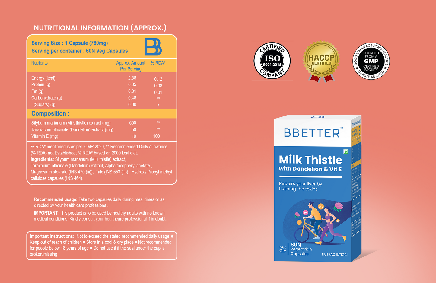 Milk Thistle with Dandelion & Vit E