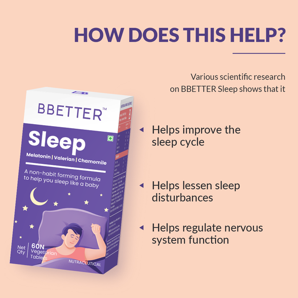 BBETTER Sleep (Melatonin+Chamomile+Valerian)
