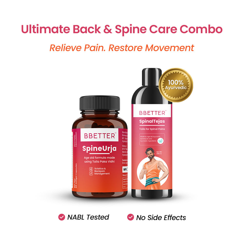 BBETTER Back and Spine Care Combo : SpineUrja & SpinalTejas