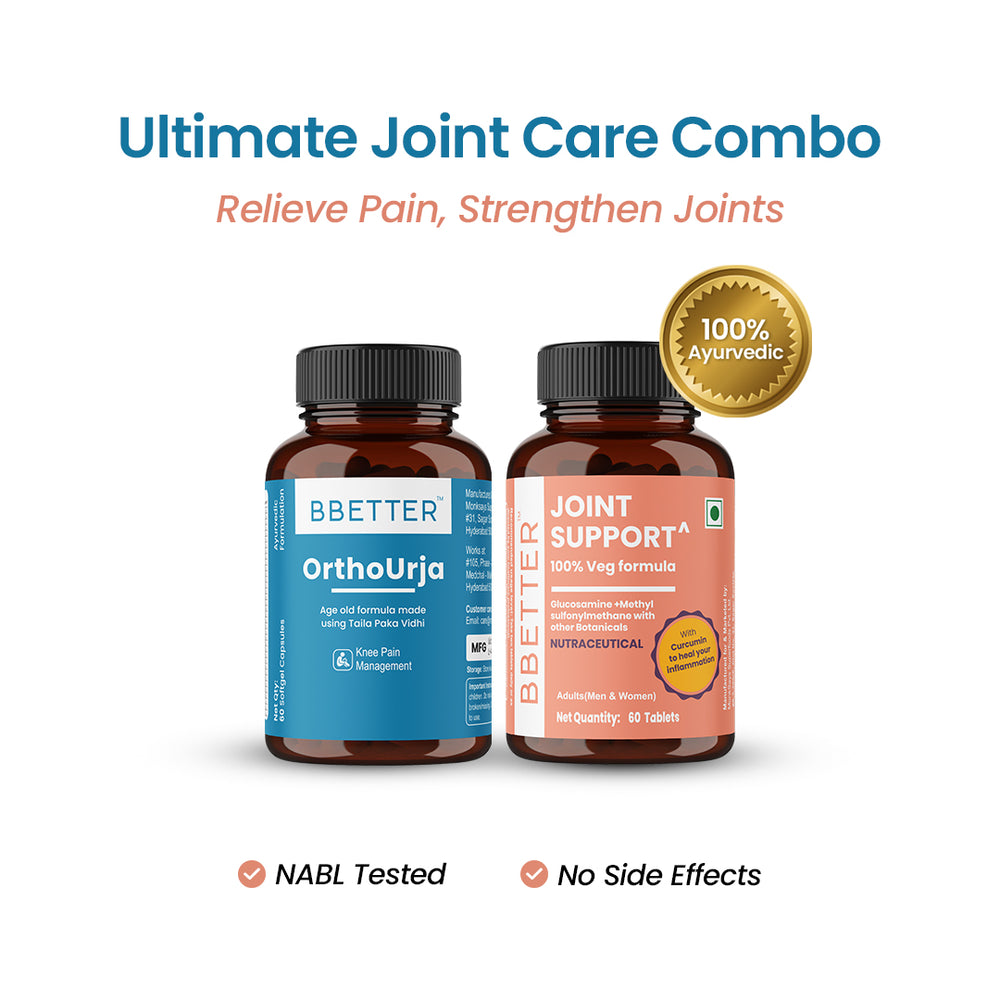 BBETTER Ultimate Joint Care Combo - Ortho Urja & Joint Support