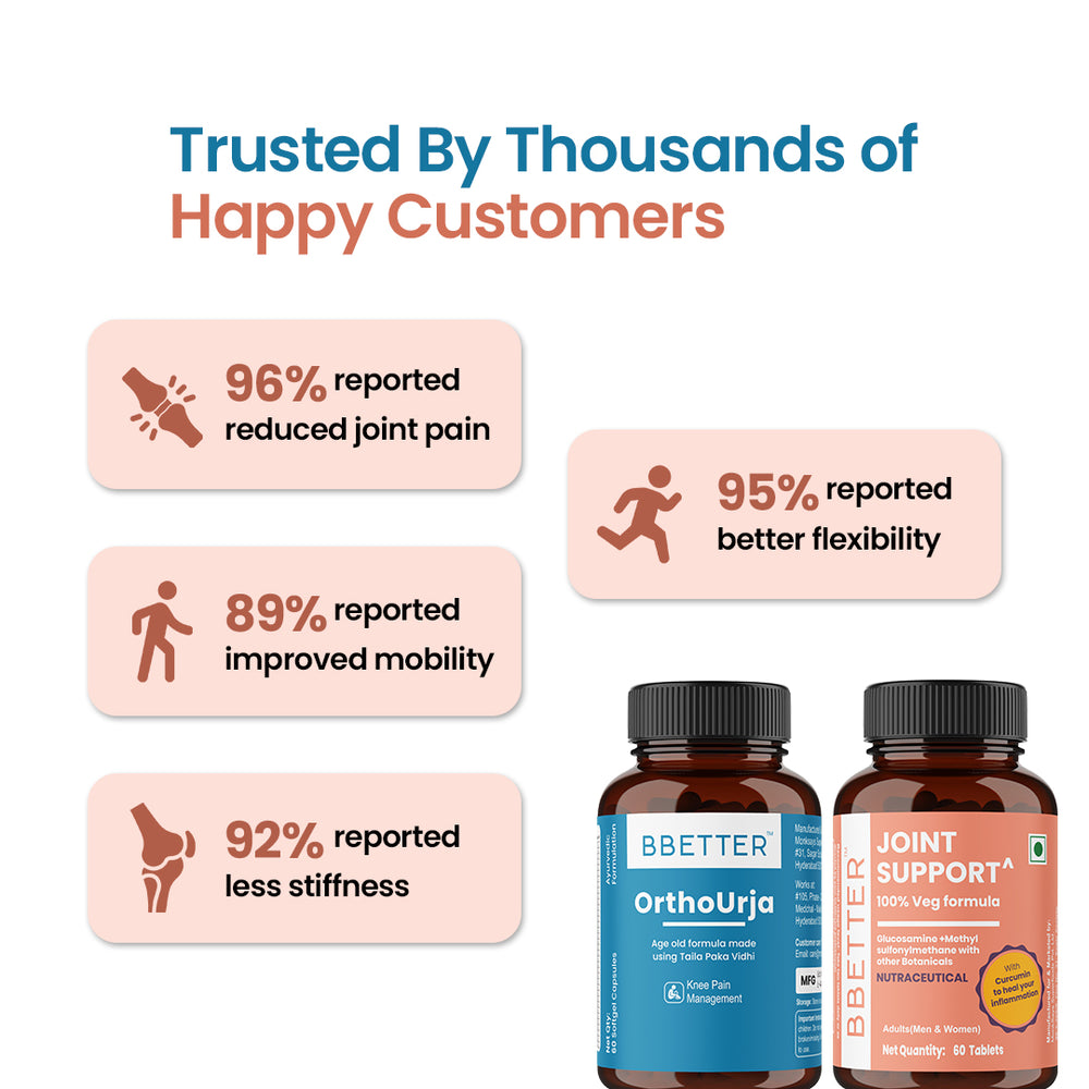 BBETTER Ultimate Joint Care Combo - Ortho Urja & Joint Support