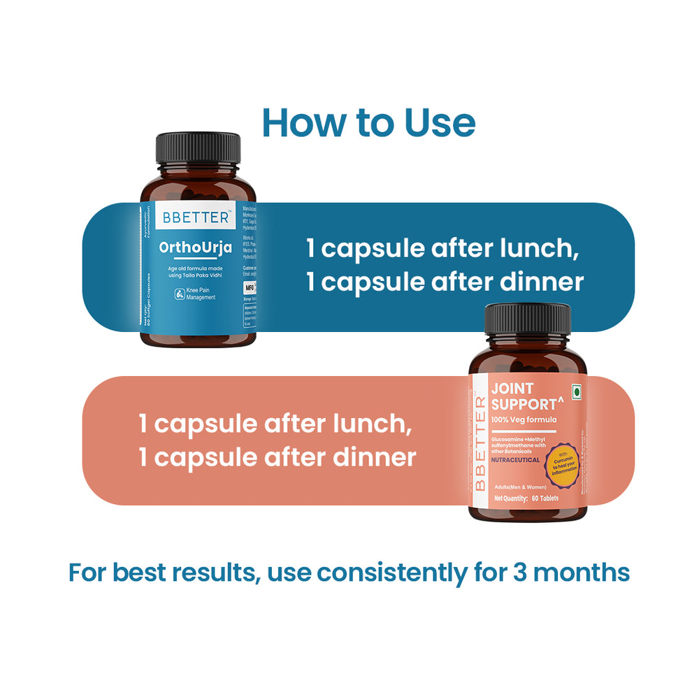BBETTER Ultimate Joint Care Combo - Ortho Urja & Joint Support