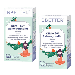 BBETTER Ashwagandha (KSM 66) - 2 Month Course