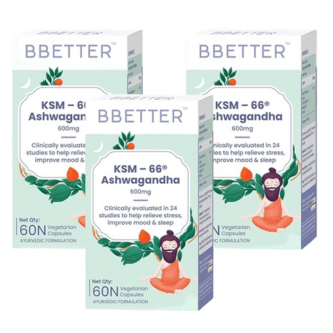 BBETTER Ashwagandha (KSM 66) - 3 Month Course