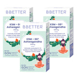 BBETTER Ashwagandha - With Clinically Proven KSM-66 for Stress & Sleep Management
