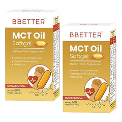 BBETTER MCT Oil Softgels - With Capric Acid & Caprylic Acid to boost energy and metabolism