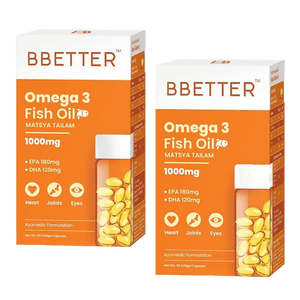 BBETTER Omega 3 Fish Oil - 2 Month Supply