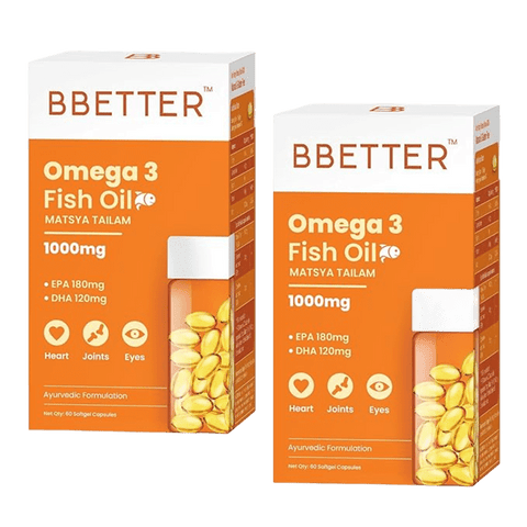 BBETTER Omega 3 Fish Oil - 2 Month Supply