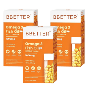 BBETTER Omega 3 Fish Oil - 3 Month Supply