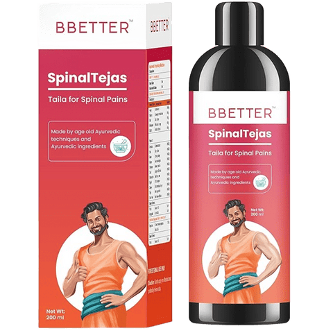 BBETTER Spinal Tejas - Oil for Spinal and Cervical Pains | Made by age old Ayurvedic Techniques
