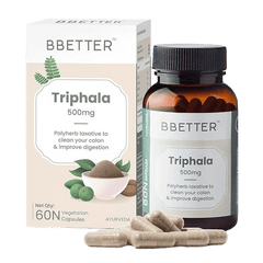 BBETTER Triphala 500mg - 60 Vegetarian Tablets