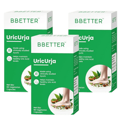 BBETTER UricUrja - Ayurvedic Uric Acid levels management - 3 month course