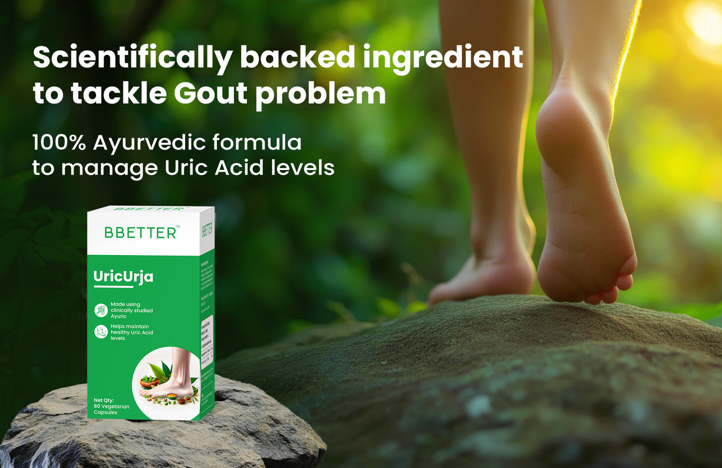 BBETTER UricUrja - Ayurvedic Uric Acid levels management - 1 month course