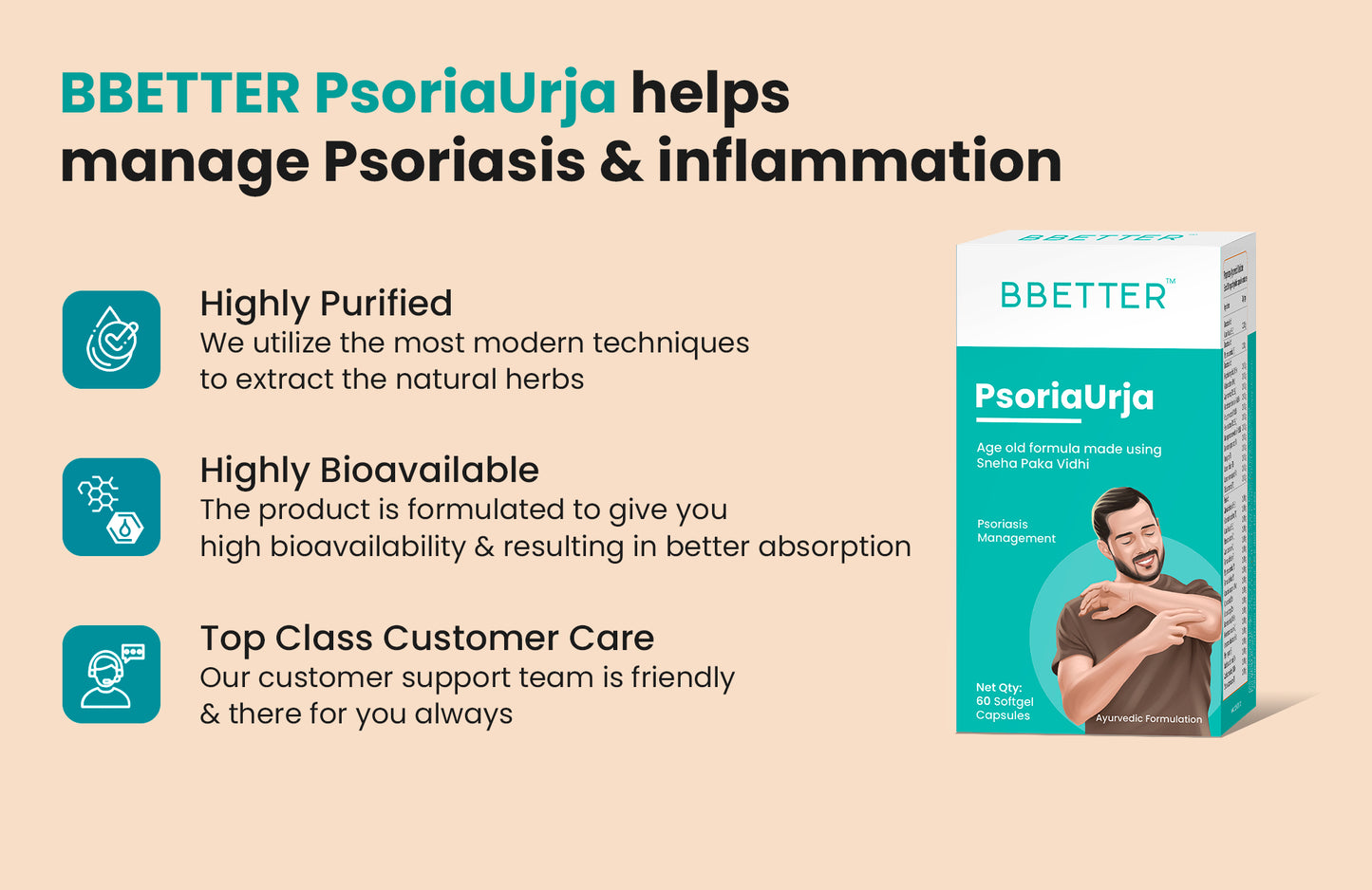 BBETTER PsoriaUrja - 1 month course