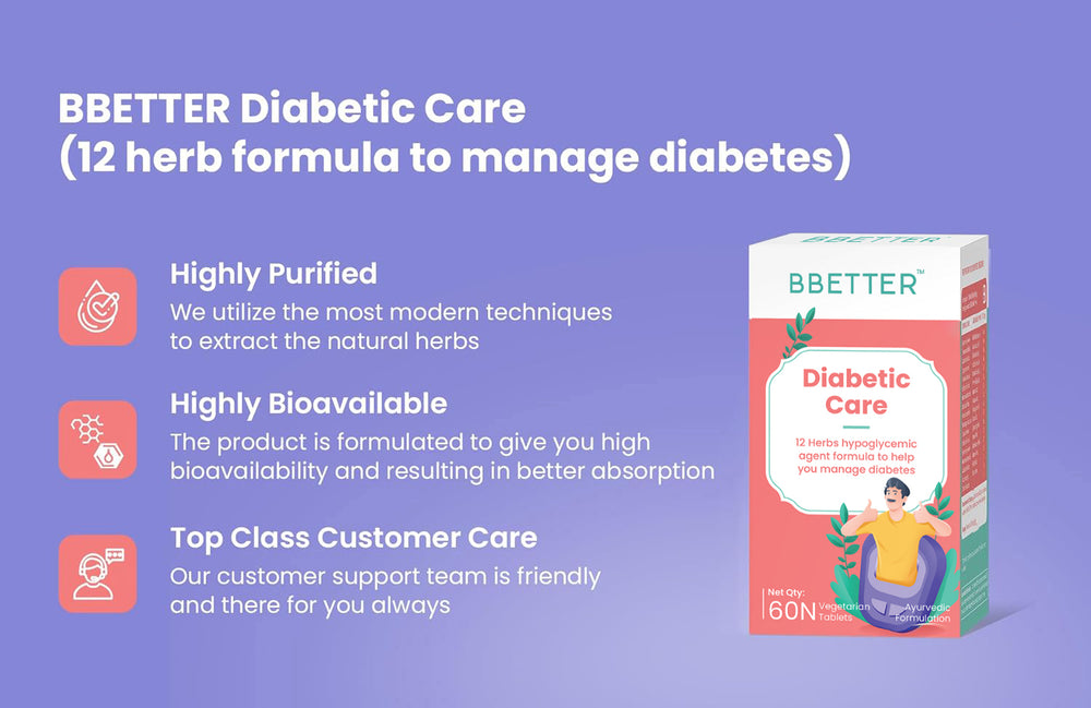 BBETTER Diabetic Care - With Nimba, Jamboo & Guduchi to Manage Diabetes