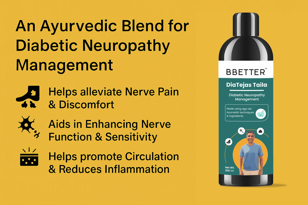 BBETTER DiaTejas Taila - Pain Relief Herbal Oil for Diabetic Neuropathy Management
