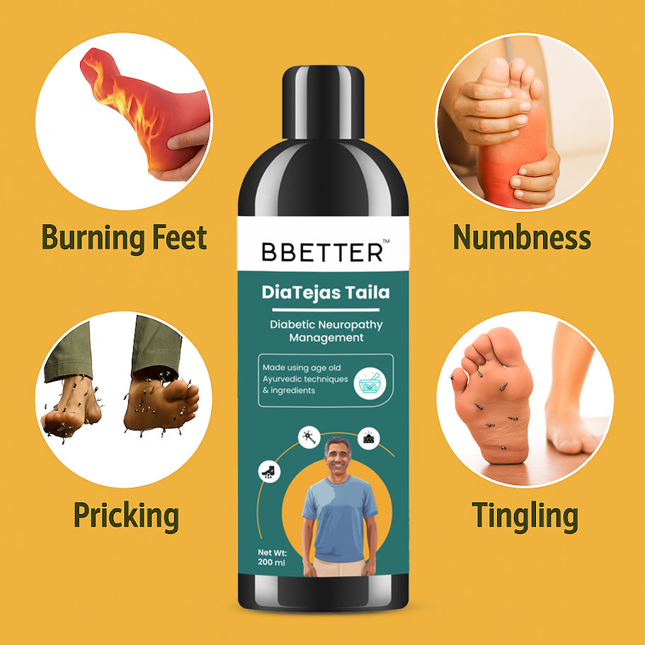 BBETTER DiaTejas Taila - Pain Relief Herbal Oil for Diabetic Neuropathy Management