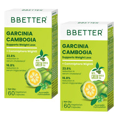 BBETTER Garcinia Cambogia - Ayurvedic Weightloss Support With Green Coffee & Tea