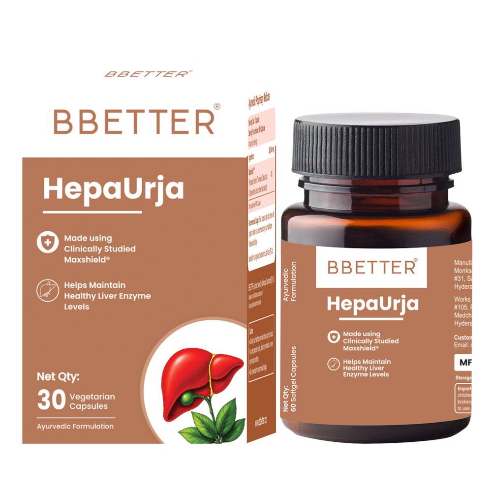 BBETTER HepaUrja - Ayurvedic Supplement for liver-support & Cholesterol Control