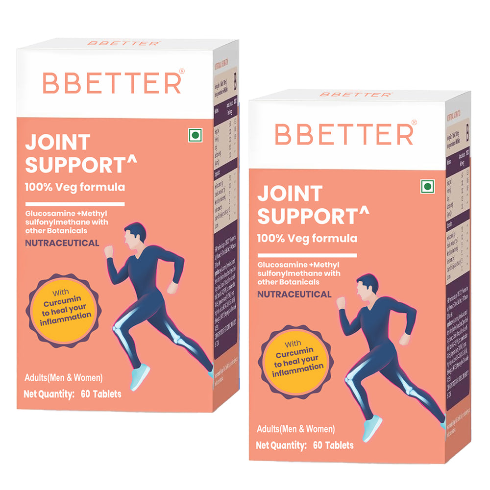 BBETTER Joint Support  -  With Veg Glucosamine & MSM for Joint Pain & Inflammation Relief