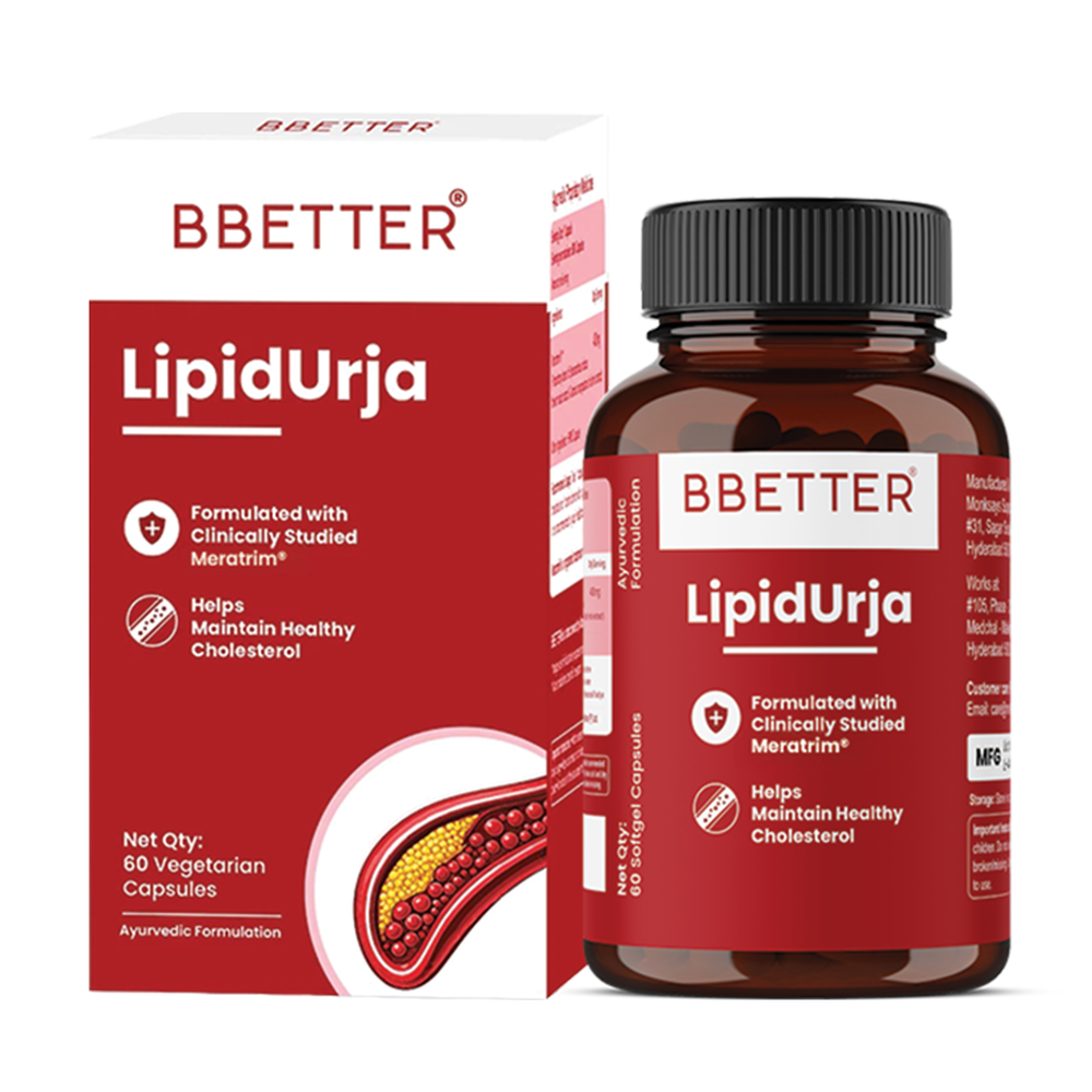 BBETTER LipidUrja – Ayurvedic Supplement for Cholesterol & Triglyceride Support