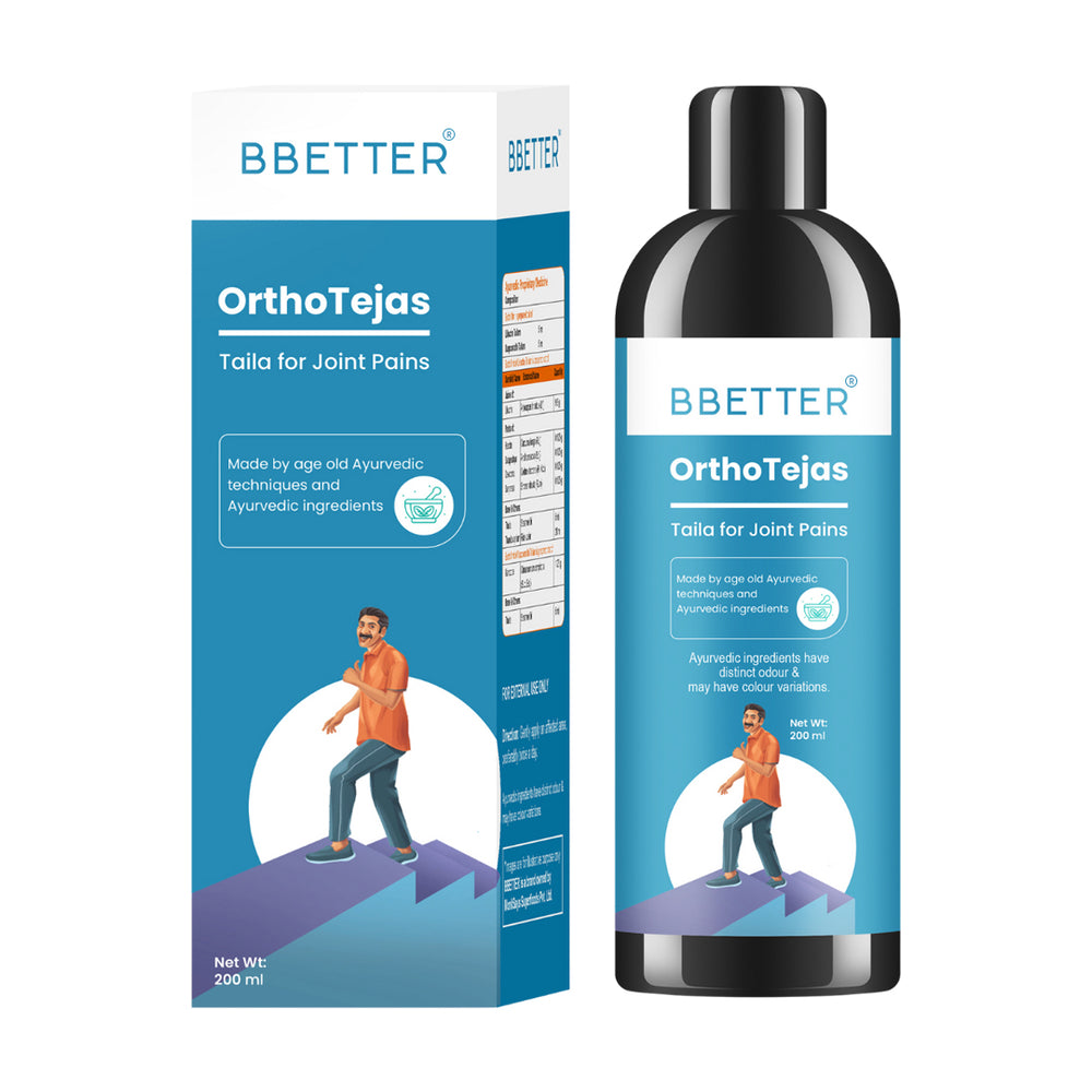 BBETTER Ortho Tejas - Ayurvedic Oil for Knee & Joint Pain Management