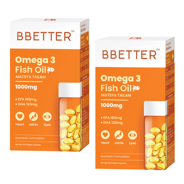 BBETTER Omega 3 Fish Oil - 2 Month Supply