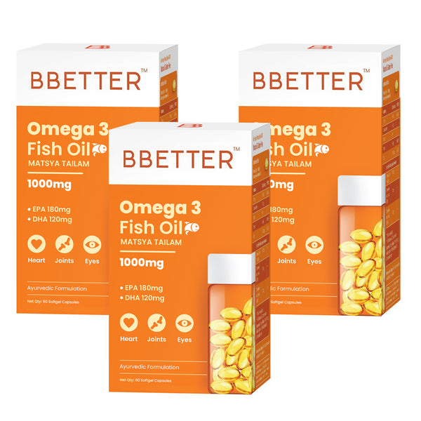 BBETTER Omega 3 Fish Oil - 3 Month Supply