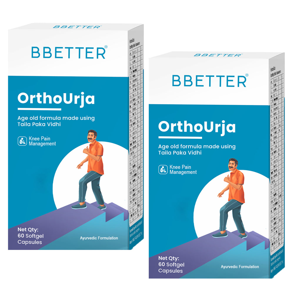 BBETTER OrthoUrja - An Ayurvedic Supplement for Knee Pain & Joint Inflammation Relief
