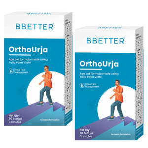 BBETTER OrthoUrja - An Ayurvedic Supplement for Knee Pain & Joint Inflammation Relief
