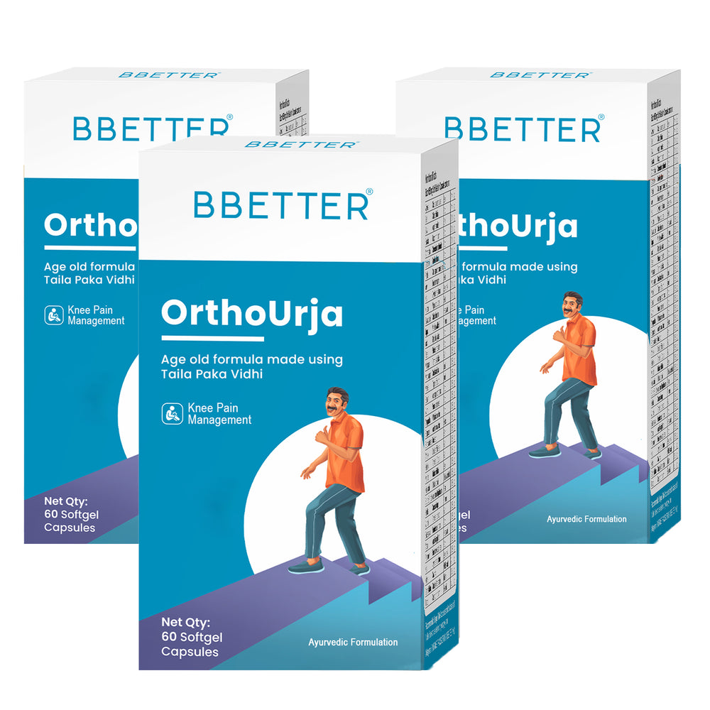 BBETTER OrthoUrja - An Ayurvedic Supplement for Knee Pain & Joint Inflammation Relief