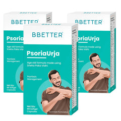 BBETTER PsoriaUrja - Ayurvedic Capsules for Psoriasis Relief & Skin Health Management