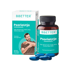 BBETTER PsoriaUrja - Ayurvedic Capsules for Psoriasis Relief & Skin Health Management