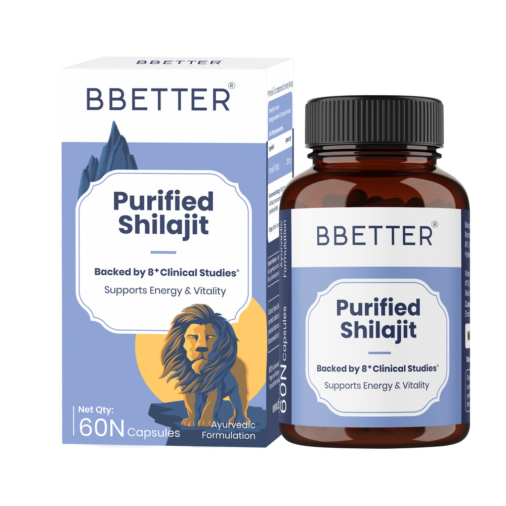 BBETTER Purified Shilajit - With Clinically Proven PrimaVie Shilajit to Support Energy & Vitality