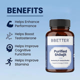 BBETTER Purified Shilajit - With Clinically Proven PrimaVie Shilajit to Support Energy & Vitality