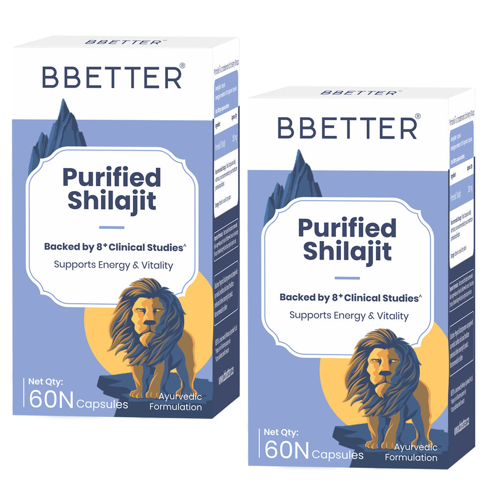 BBETTER Purified Shilajit - With Clinically Proven PrimaVie Shilajit to Support Energy & Vitality