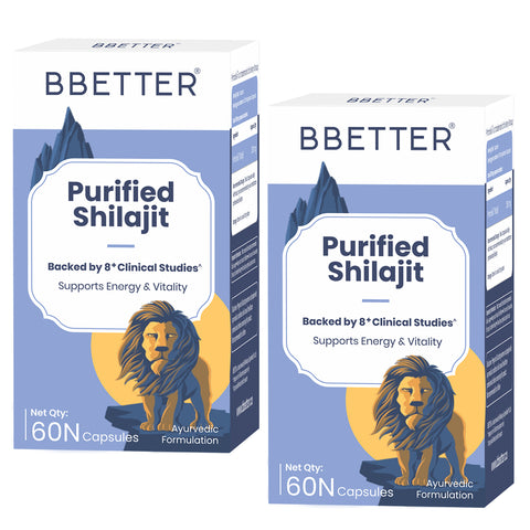 BBETTER Purified Shilajit - With Clinically Proven PrimaVie Shilajit to Support Energy & Vitality