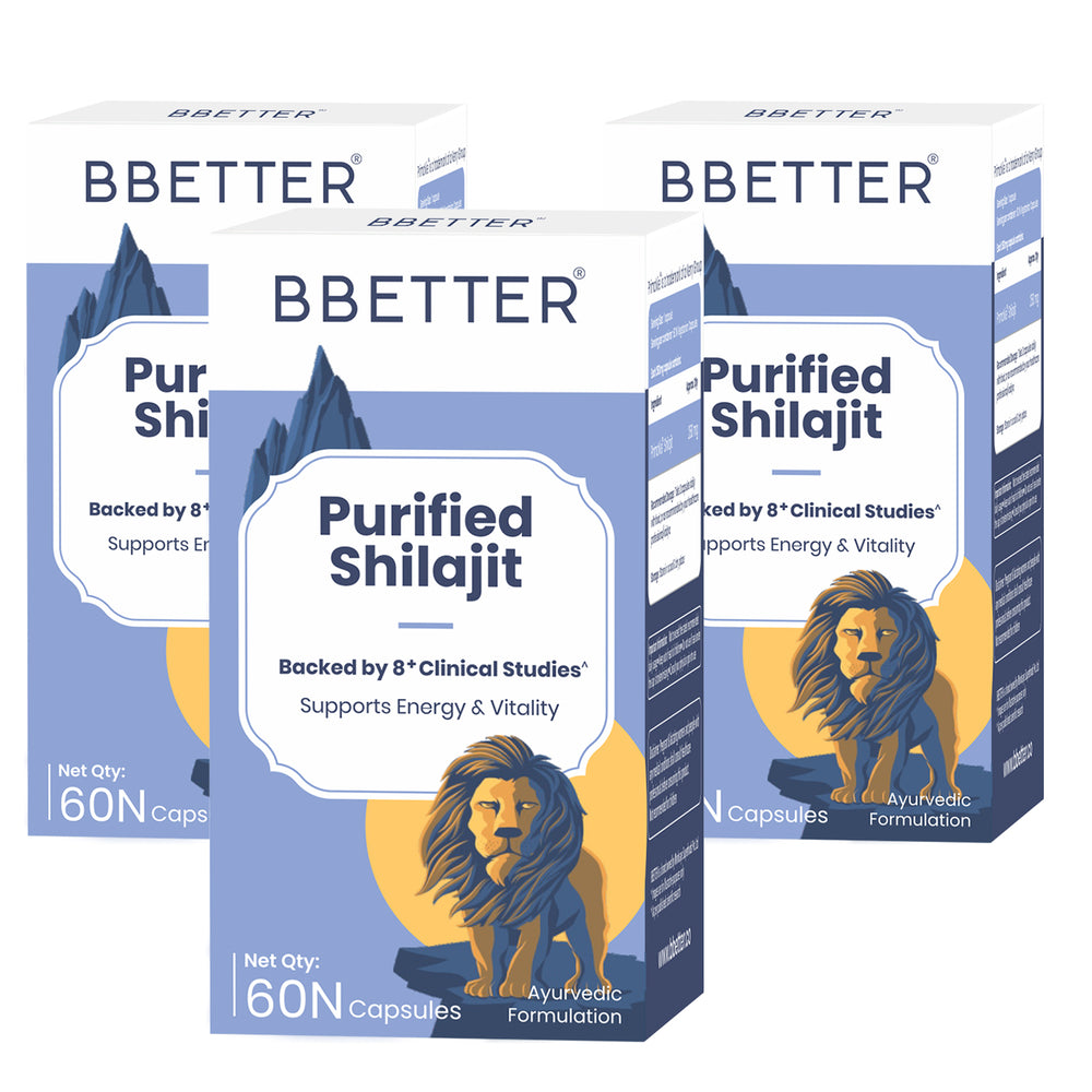 BBETTER Purified Shilajit - With Clinically Proven PrimaVie Shilajit to Support Energy & Vitality
