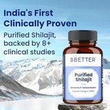 BBETTER Purified Shilajit - With Clinically Proven PrimaVie Shilajit to Support Energy & Vitality