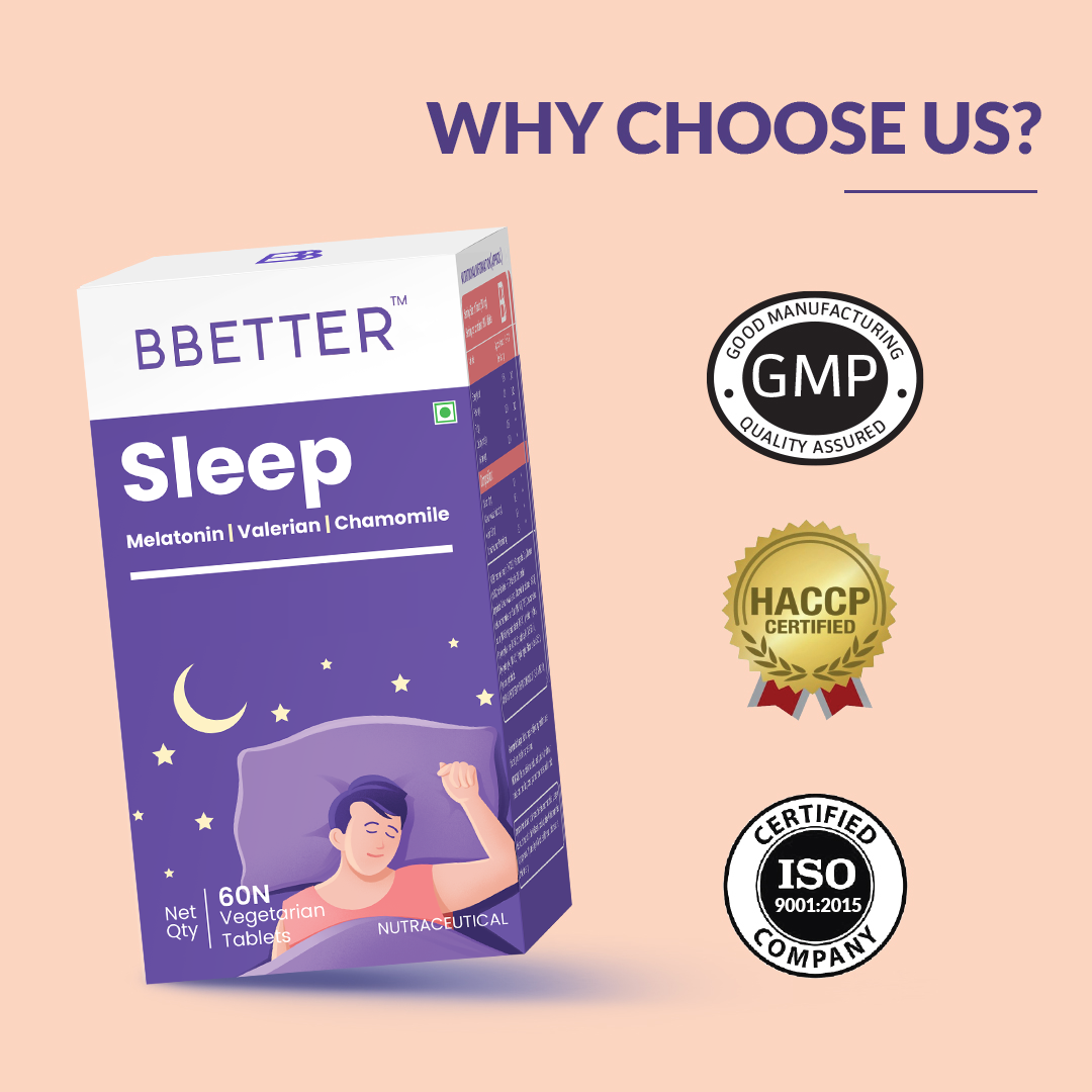 BBETTER Sleep (Melatonin+Chamomile+Valerian)