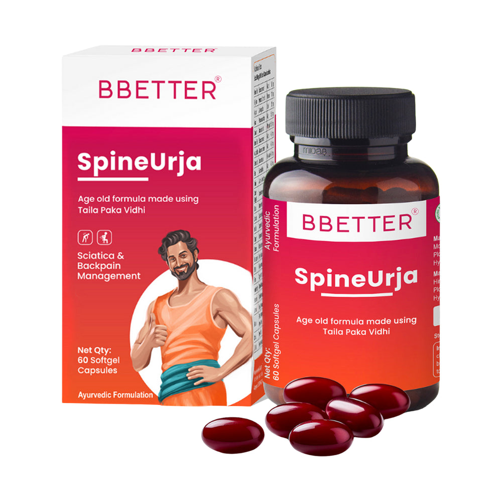 BBETTER SpineUrja - Made using Taila Paka Vidhi for Sciatica & Lower Back Pain Relief