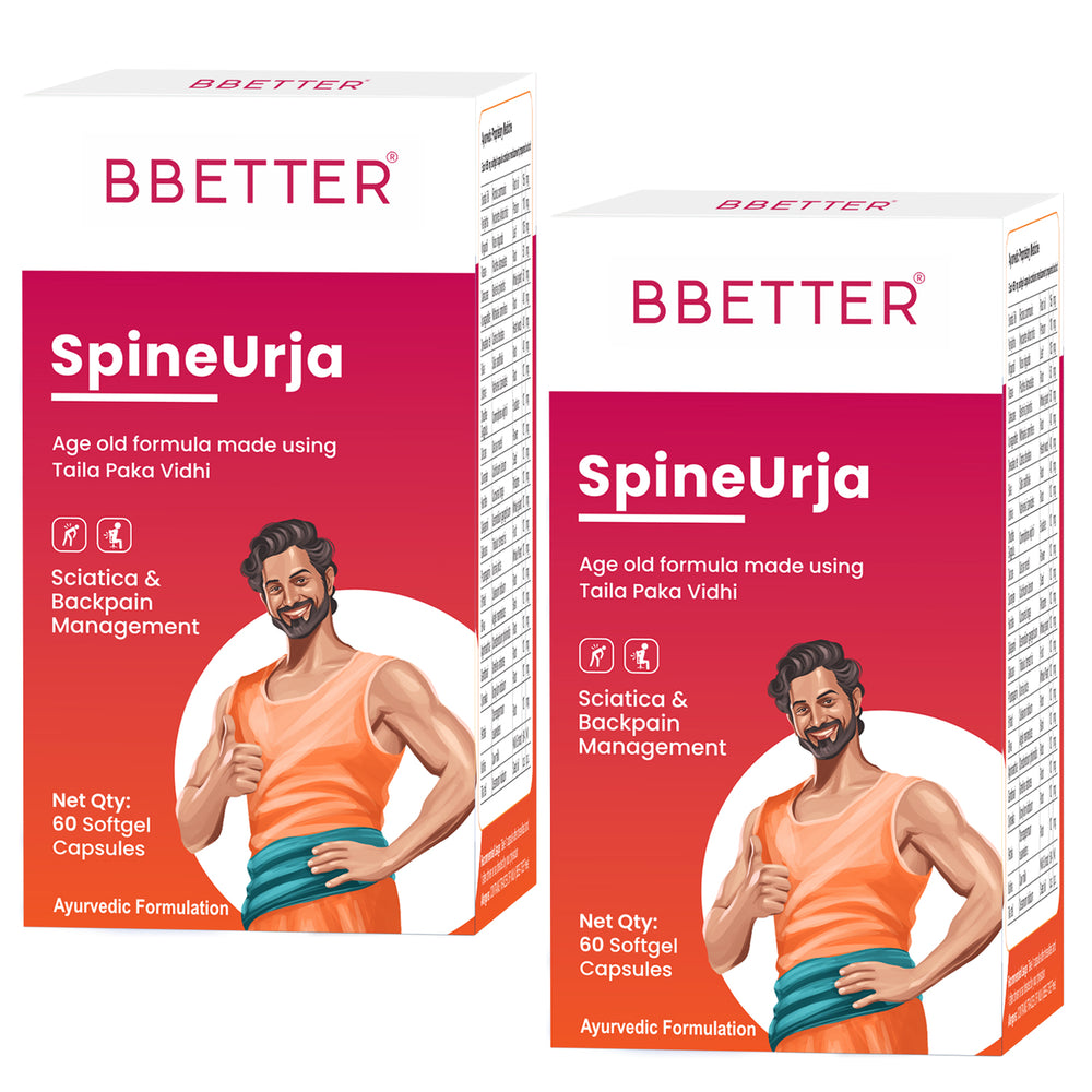 BBETTER SpineUrja - Made using Taila Paka Vidhi for Sciatica & Lower Back Pain Relief