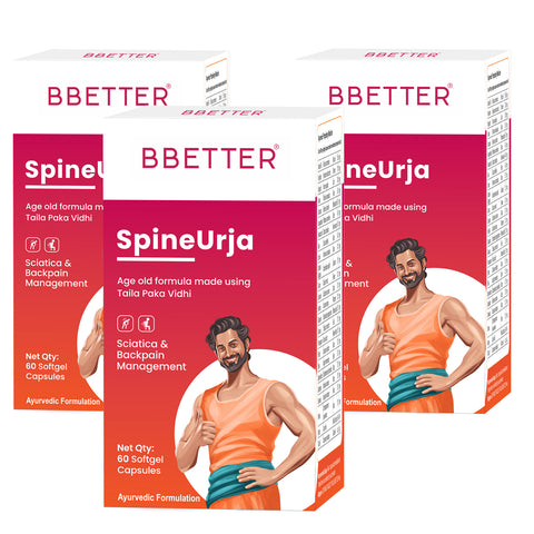 BBETTER SpineUrja - Made using Taila Paka Vidhi for Sciatica & Lower Back Pain Relief