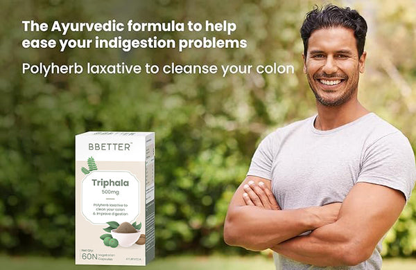 BBETTER Triphala 500mg - 60 Vegetarian Tablets