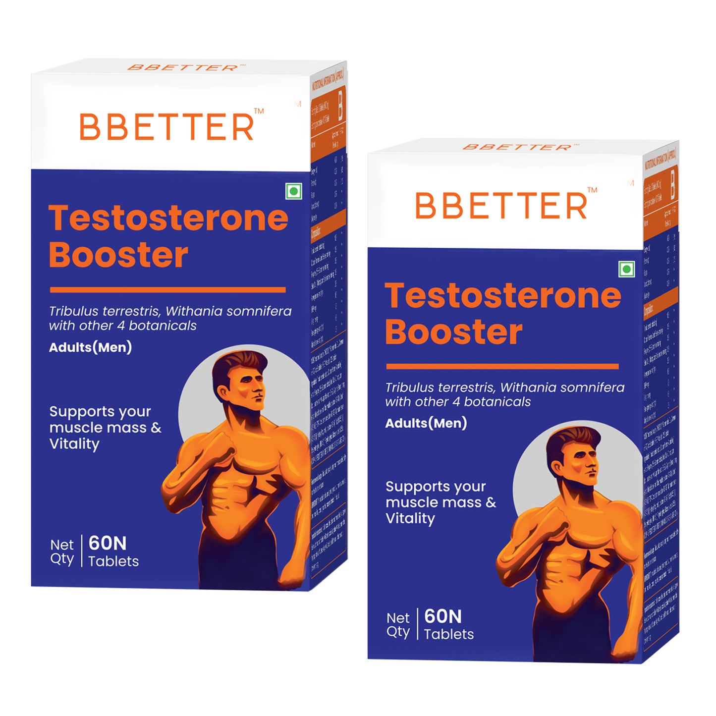 BBETTER Testosterone Booster for Men - 2 Month Course