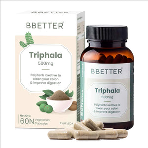 BBETTER Triphala - Polyherb Laxative to Improve Gut Health & Support Bowel Wellness
