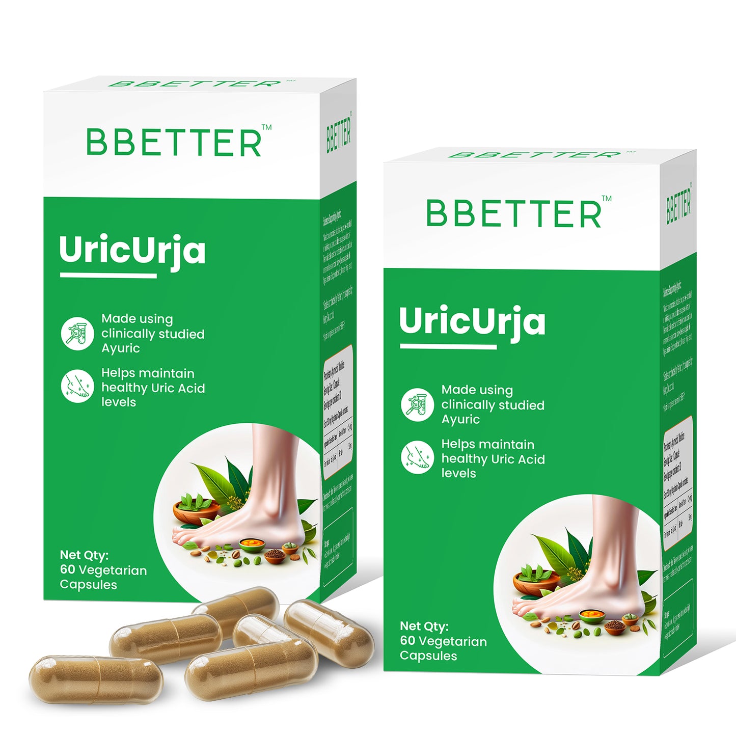 BBETTER UricUrja - Ayurvedic Uric Acid levels management - 2 month course