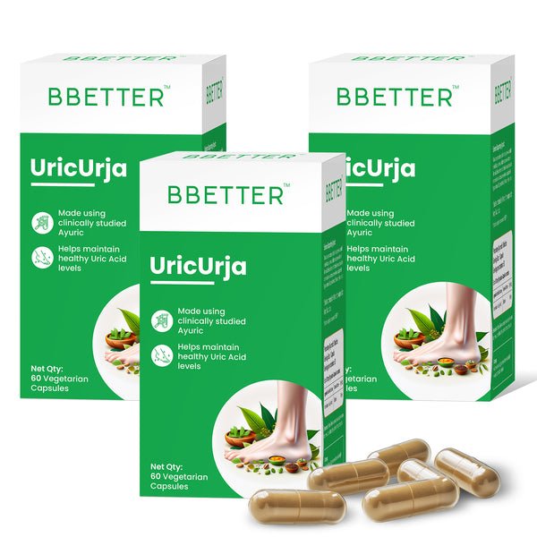 BBETTER UricUrja - Ayurvedic Uric Acid levels management - 3 month course